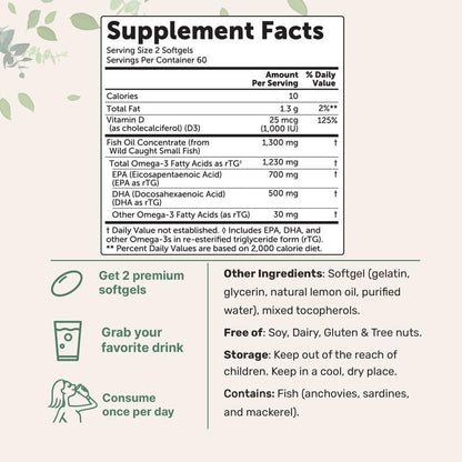 Supreme Omega-3 Fish Oil Softgels™
