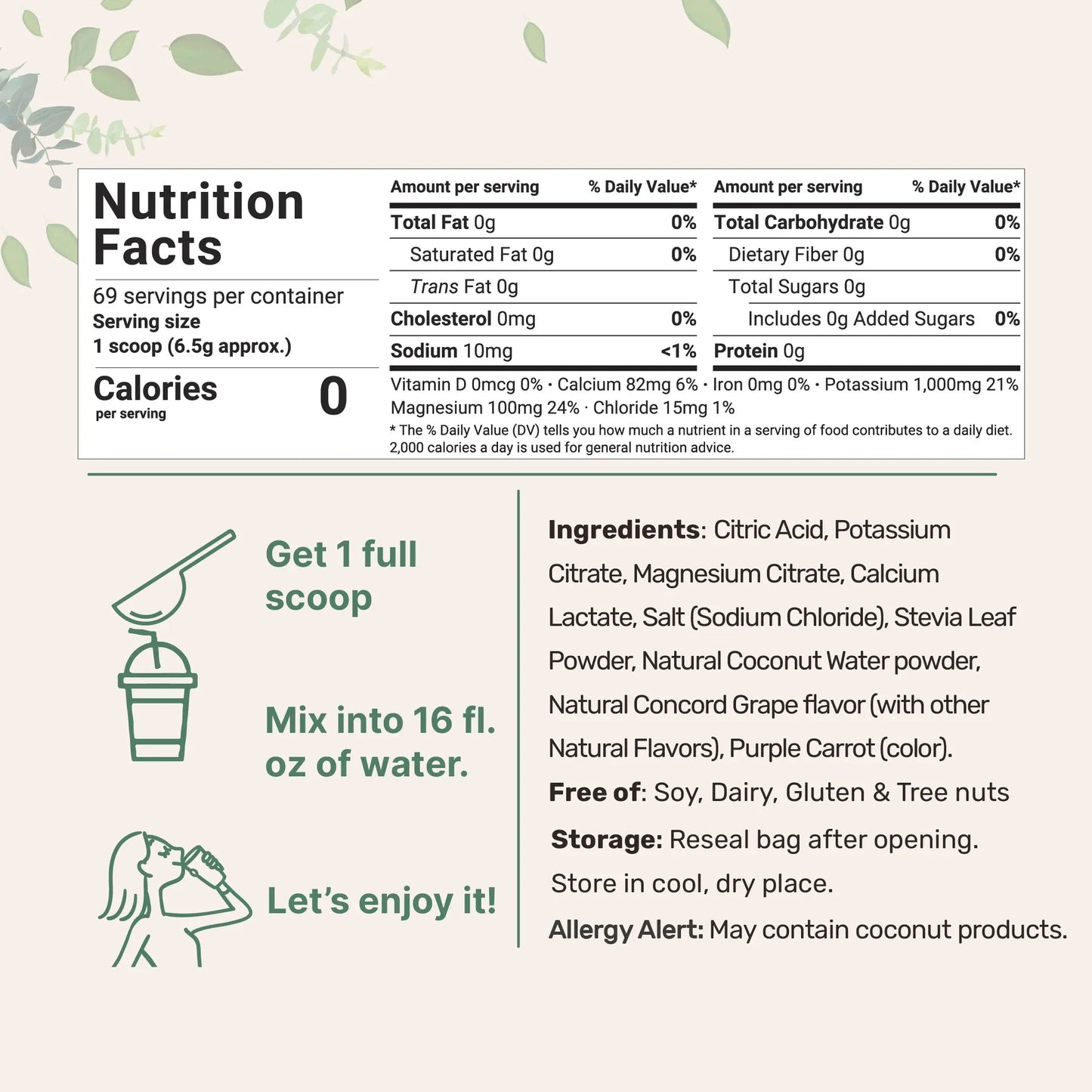 Hydration Electrolytes Powder