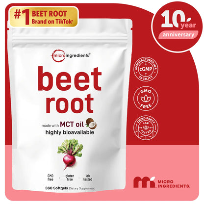 Beet Root with MCT Oil, Highly Bioavailable