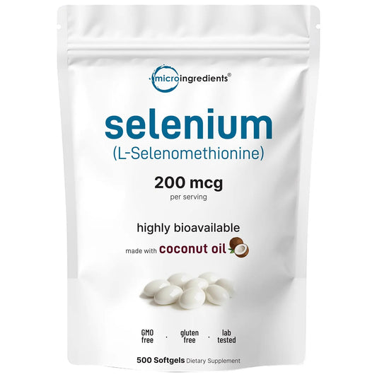 Selenium Supplement 200mcg with Coconut Oil