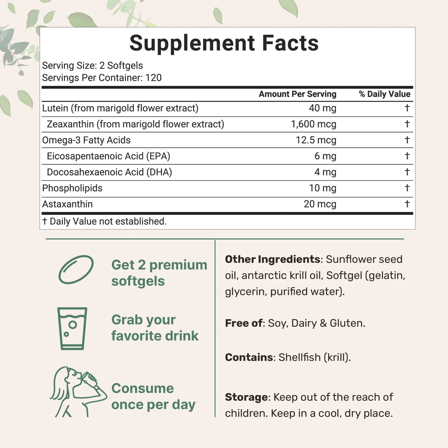 Lutein & Zeaxanthin Softgels