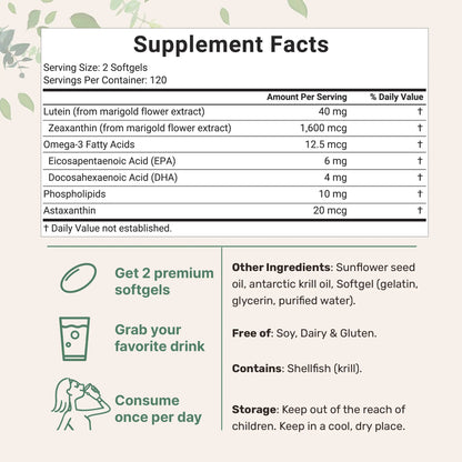 Lutein & Zeaxanthin Softgels
