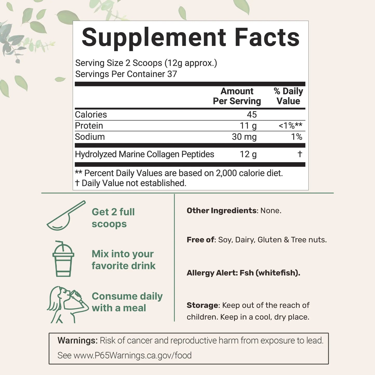 Marine Collagen Protein Powder